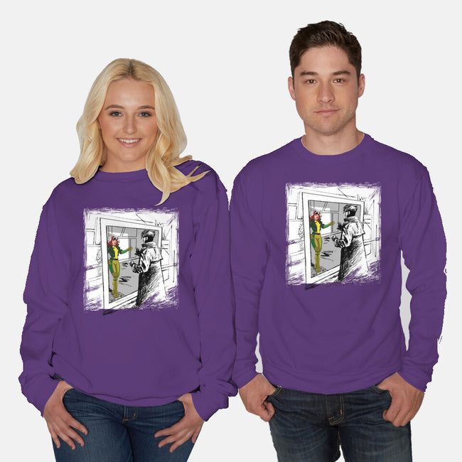 Take On Me Mon Cheri-Unisex-Crew Neck-Sweatshirt-zascanauta