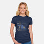 My Neighbor Bat-Womens-Fitted-Tee-Betmac