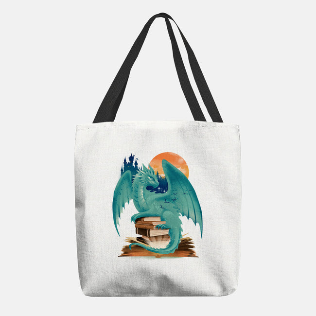 Book Of Dragon And Fantasy-None-Basic Tote-Bag-dandingeroz