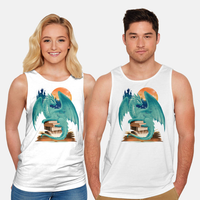 Book Of Dragon And Fantasy-Unisex-Basic-Tank-dandingeroz