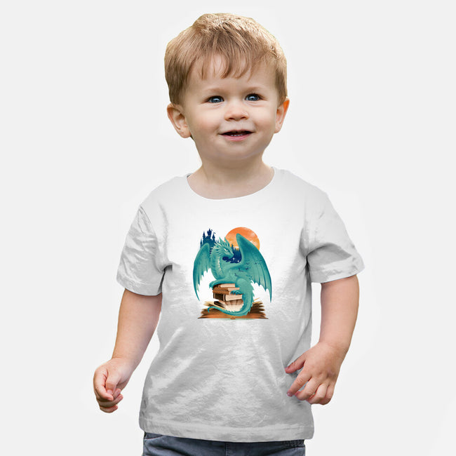 Book Of Dragon And Fantasy-Baby-Basic-Tee-dandingeroz