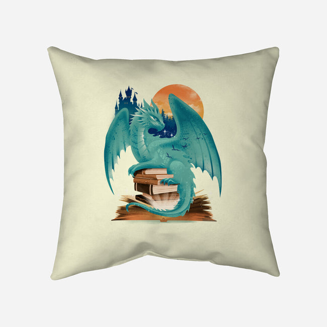 Book Of Dragon And Fantasy-None-Removable Cover w Insert-Throw Pillow-dandingeroz