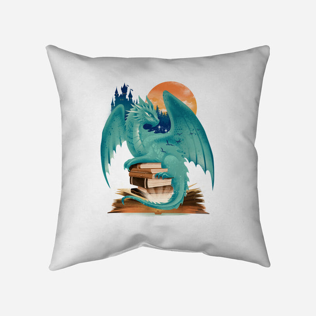 Book Of Dragon And Fantasy-None-Removable Cover w Insert-Throw Pillow-dandingeroz