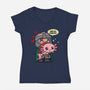 And My Axolotl-Womens-V-Neck-Tee-Boggs Nicolas