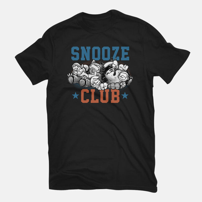 Snooze Club-Womens-Basic-Tee-glitchygorilla