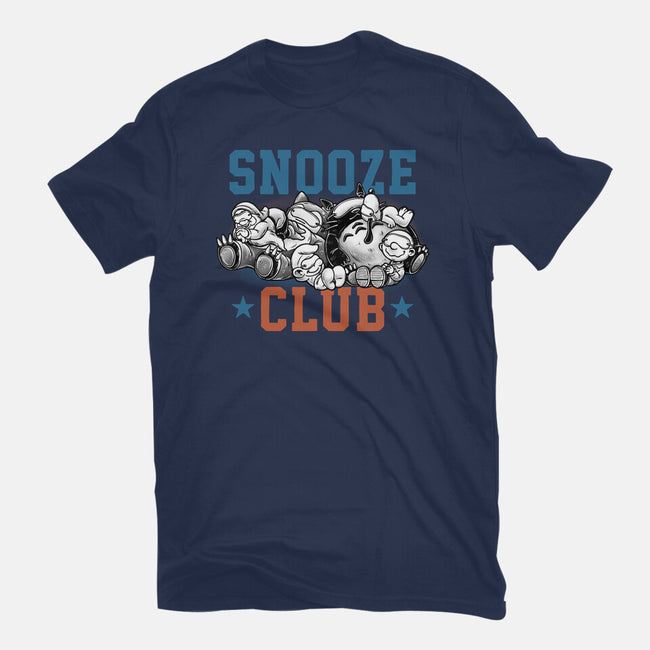 Snooze Club-Unisex-Basic-Tee-glitchygorilla