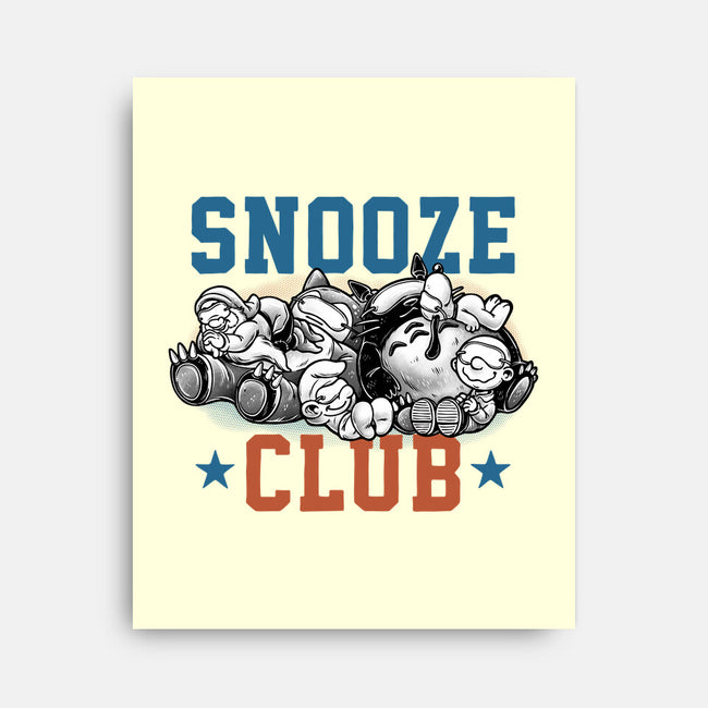 Snooze Club-None-Stretched-Canvas-glitchygorilla