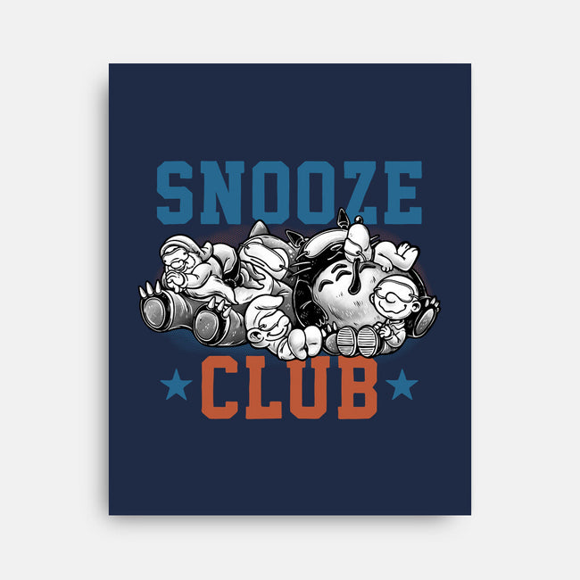 Snooze Club-None-Stretched-Canvas-glitchygorilla