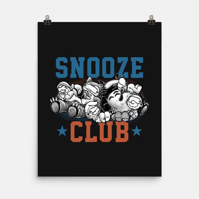 Snooze Club-None-Matte-Poster-glitchygorilla