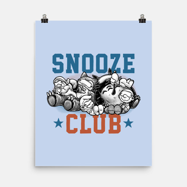 Snooze Club-None-Matte-Poster-glitchygorilla