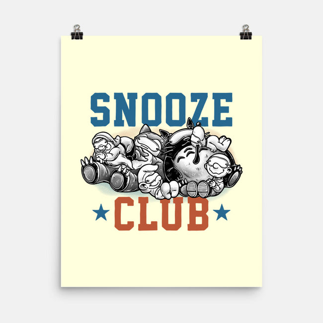 Snooze Club-None-Matte-Poster-glitchygorilla