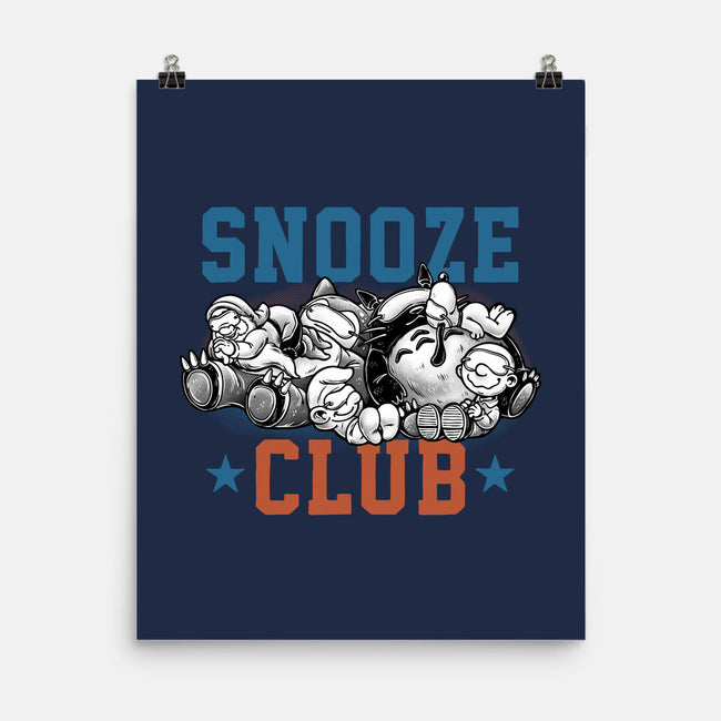 Snooze Club-None-Matte-Poster-glitchygorilla