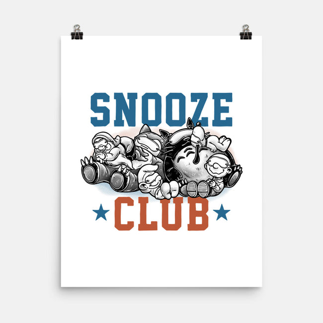 Snooze Club-None-Matte-Poster-glitchygorilla