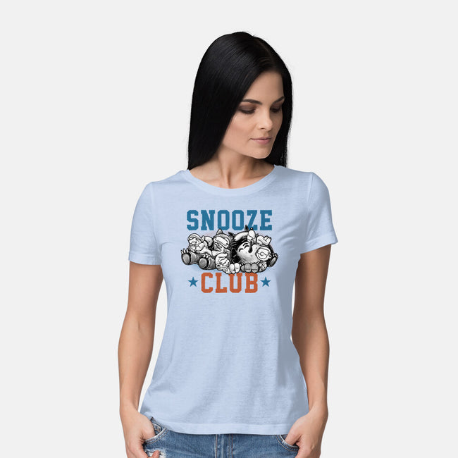 Snooze Club-Womens-Basic-Tee-glitchygorilla