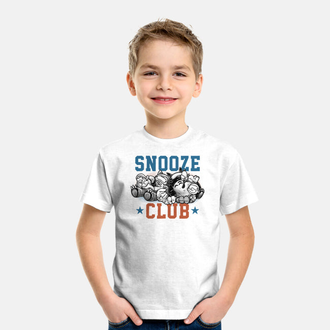 Snooze Club-Youth-Basic-Tee-glitchygorilla