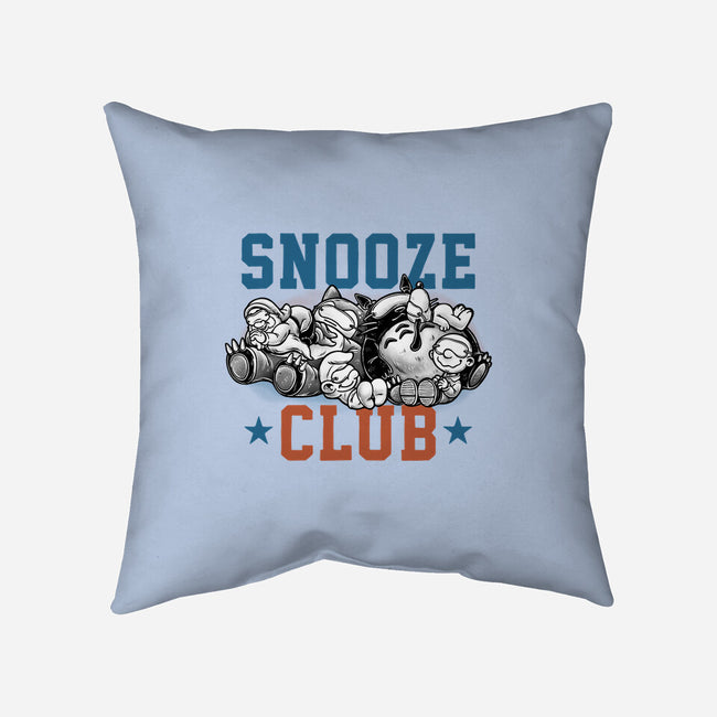 Snooze Club-None-Removable Cover w Insert-Throw Pillow-glitchygorilla