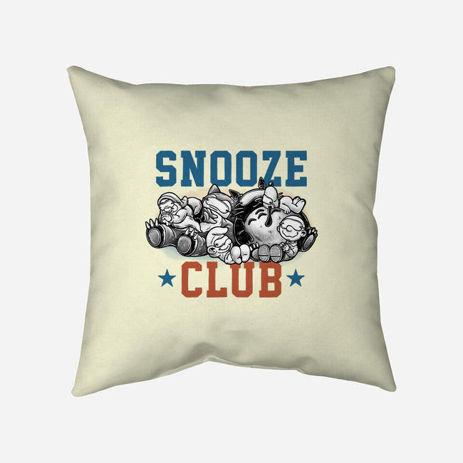 Snooze Club-None-Removable Cover w Insert-Throw Pillow-glitchygorilla