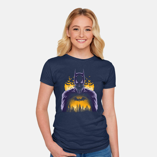 Bat Knight-Womens-Fitted-Tee-rmatix