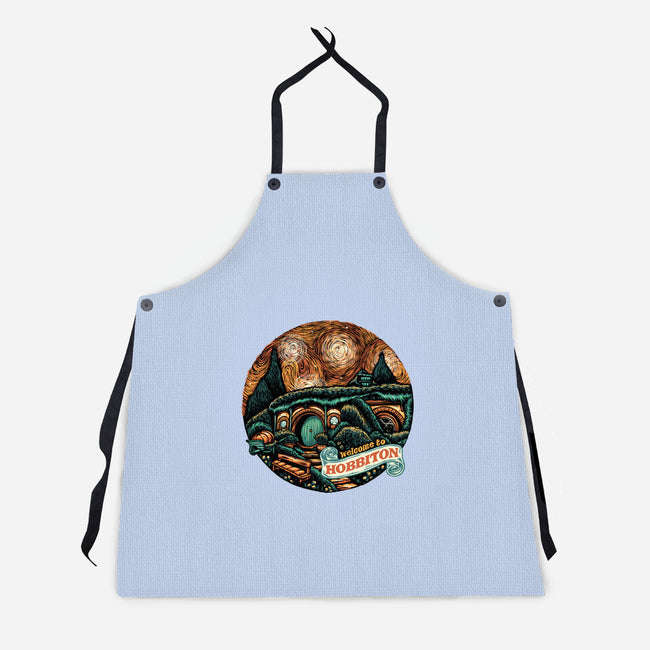 Welcome To Hobbiton-Unisex-Kitchen-Apron-glitchygorilla