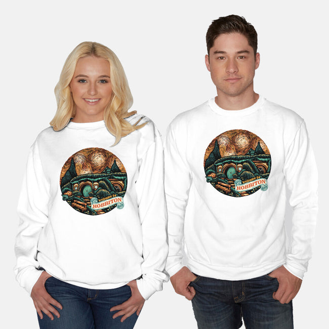 Welcome To Hobbiton-Unisex-Crew Neck-Sweatshirt-glitchygorilla