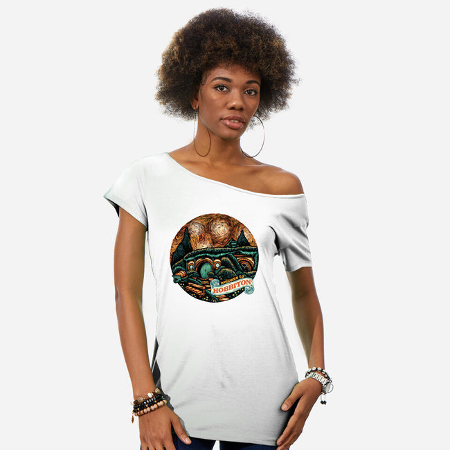 Welcome To Hobbiton-Womens-Off Shoulder-Tee-glitchygorilla