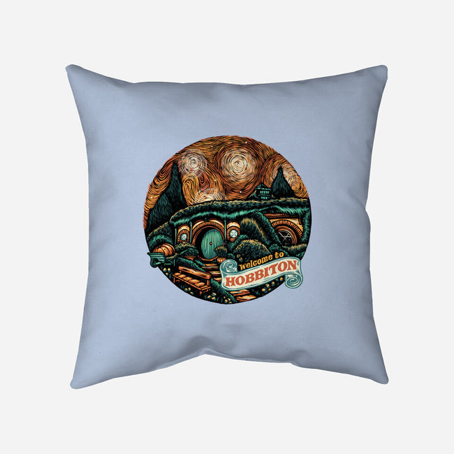 Welcome To Hobbiton-None-Removable Cover w Insert-Throw Pillow-glitchygorilla