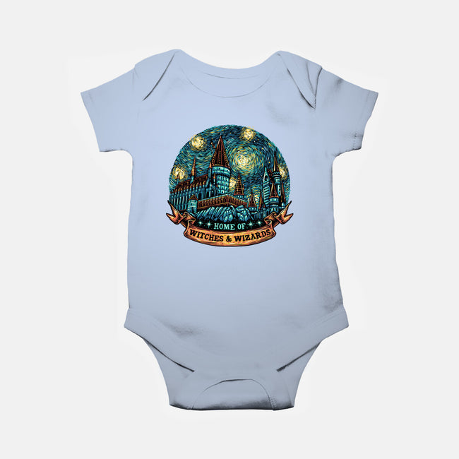 Home Of Witches And Wizards-Baby-Basic-Onesie-glitchygorilla