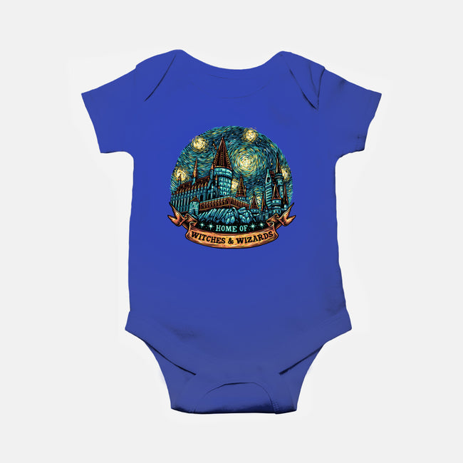 Home Of Witches And Wizards-Baby-Basic-Onesie-glitchygorilla