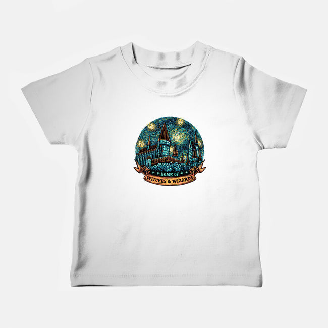 Home Of Witches And Wizards-Baby-Basic-Tee-glitchygorilla