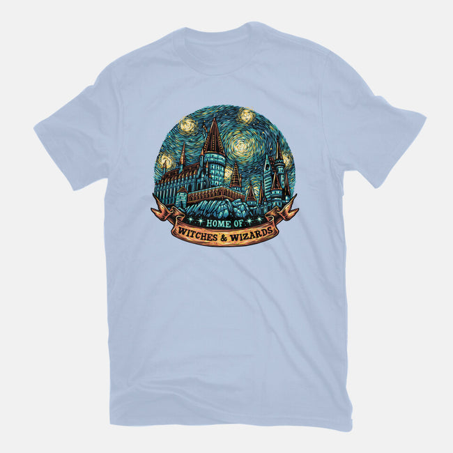 Home Of Witches And Wizards-Womens-Fitted-Tee-glitchygorilla