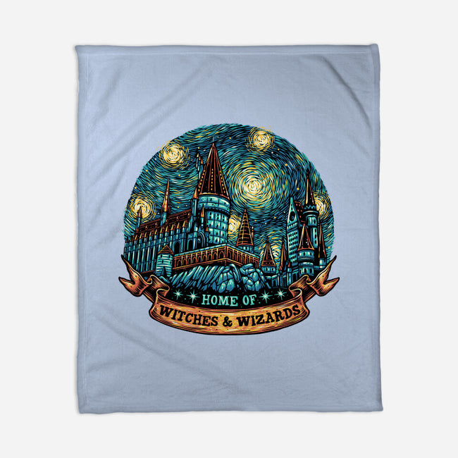 Home Of Witches And Wizards-None-Fleece-Blanket-glitchygorilla