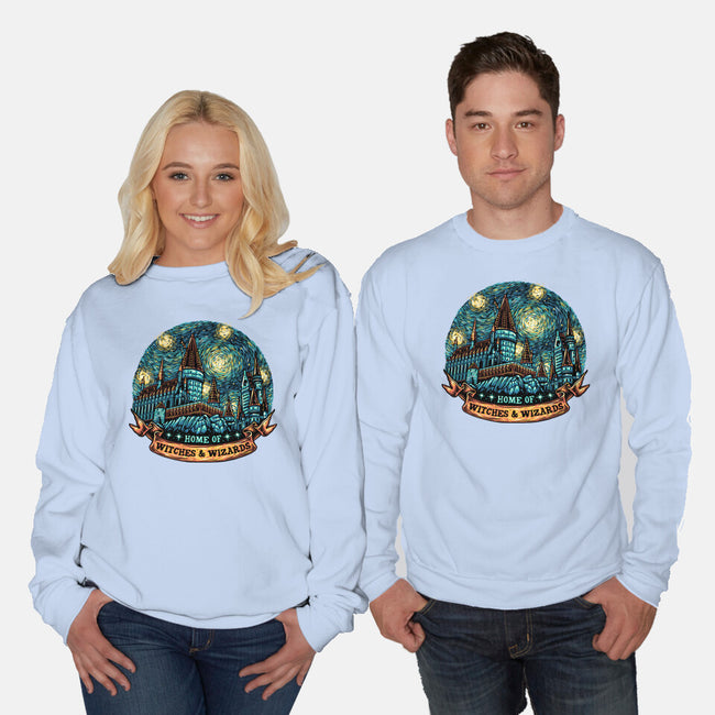 Home Of Witches And Wizards-Unisex-Crew Neck-Sweatshirt-glitchygorilla