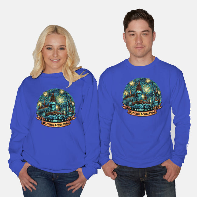 Home Of Witches And Wizards-Unisex-Crew Neck-Sweatshirt-glitchygorilla