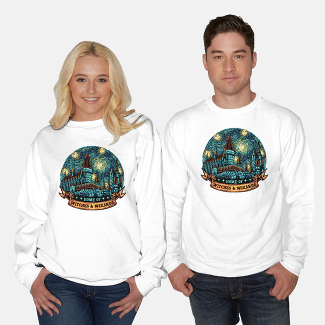 Home Of Witches And Wizards-Unisex-Crew Neck-Sweatshirt-glitchygorilla