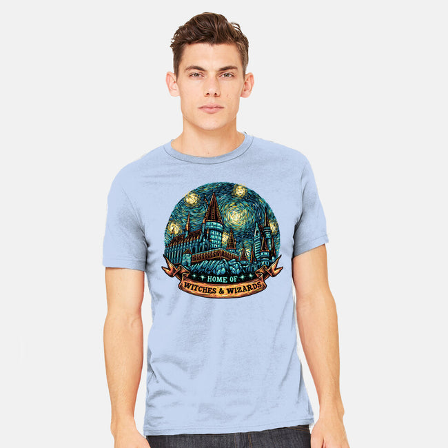 Home Of Witches And Wizards-Mens-Heavyweight-Tee-glitchygorilla