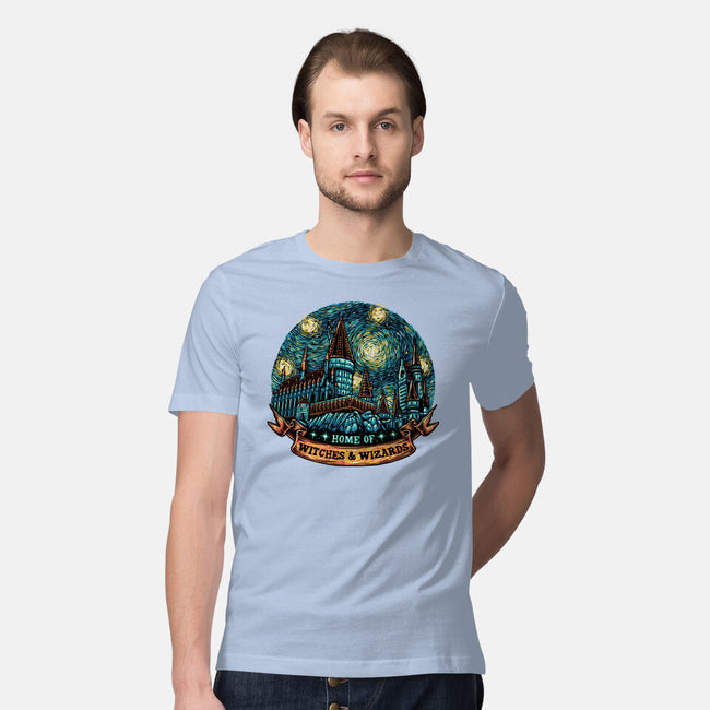 Home Of Witches And Wizards-Mens-Premium-Tee-glitchygorilla