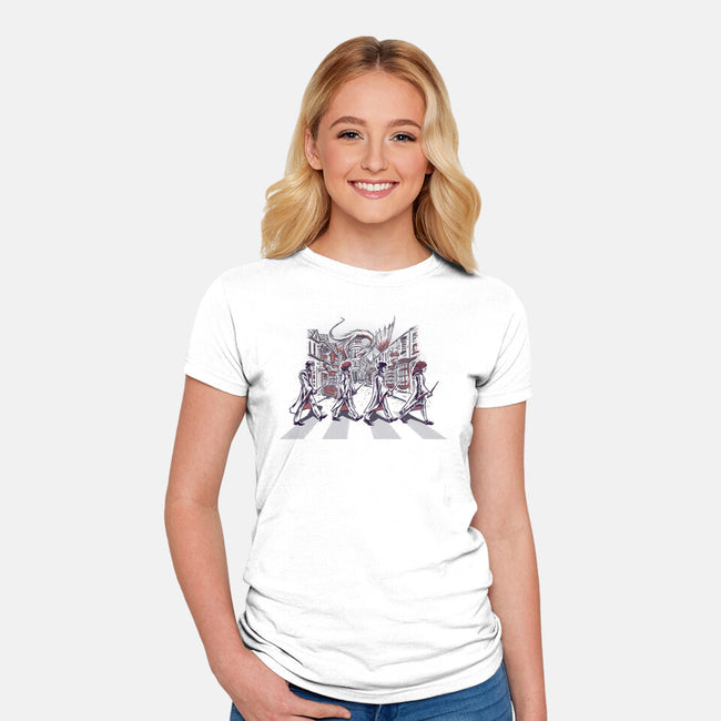 Harry Beatles-Womens-Fitted-Tee-yumie