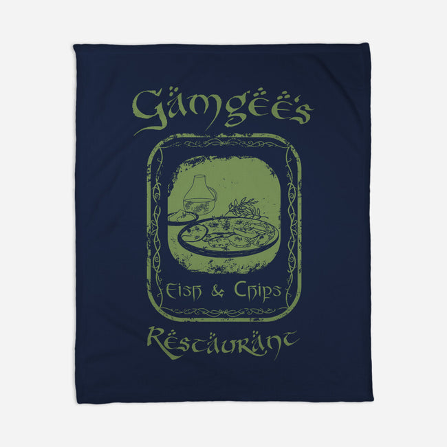 Gamgee's Fish And Chips-None-Fleece-Blanket-Mattania