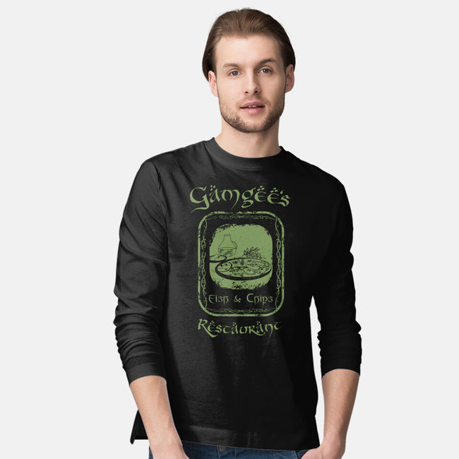 Gamgee's Fish And Chips-Mens-Long Sleeved-Tee-Mattania