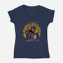 Lord Of The Earth-Womens-V-Neck-Tee-rmatix