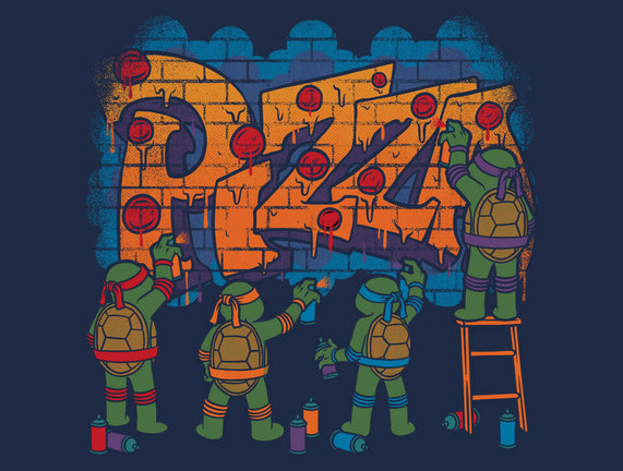 Pizza Turtle Graffiti