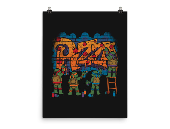 Pizza Turtle Graffiti