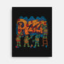 Pizza Turtle Graffiti-None-Stretched-Canvas-Studio Mootant