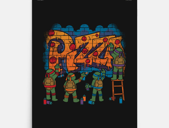 Pizza Turtle Graffiti