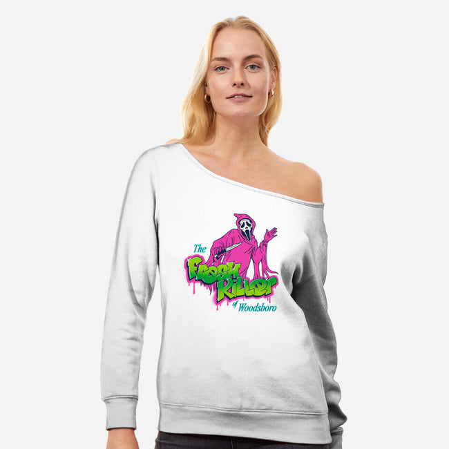 The Fresh Killer-Womens-Off Shoulder-Sweatshirt-Getsousa!