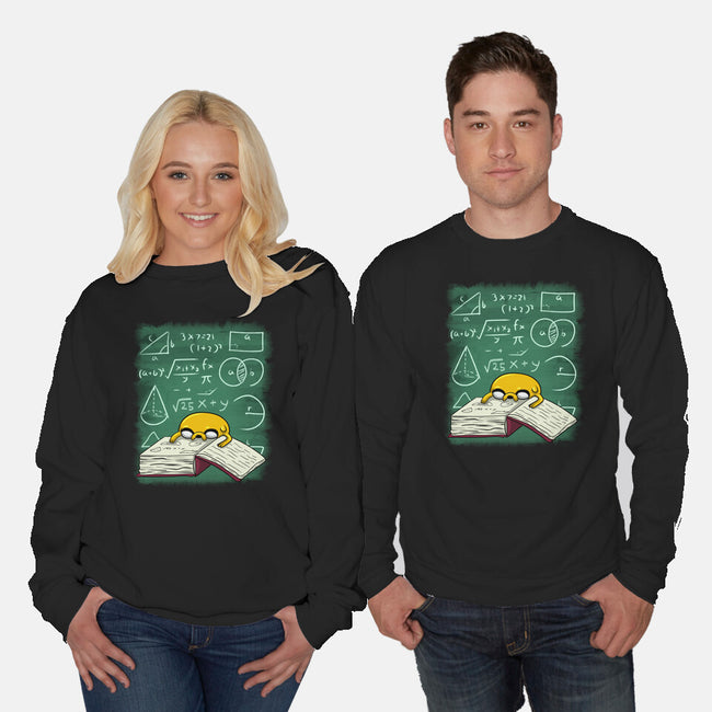 Genious Dog-Unisex-Crew Neck-Sweatshirt-nickzzarto