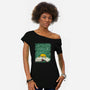 Genious Dog-Womens-Off Shoulder-Tee-nickzzarto