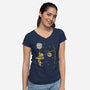 That's No Bee Hive-Womens-V-Neck-Tee-kg07