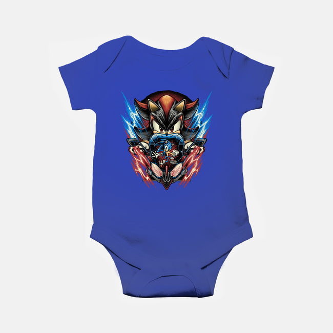 Shadow Of Speed-Baby-Basic-Onesie-glitchygorilla