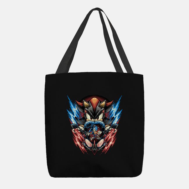 Shadow Of Speed-None-Basic Tote-Bag-glitchygorilla